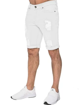Herren Ripped Skinny Shorts