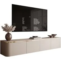 Lookway TV-Schrank AVELINE 200 cm Hängendes TV-Lowboard mit LED-Beleuchtung