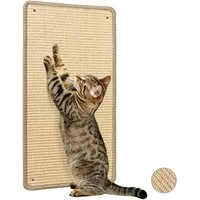 Ledander Kratzmatte Kratzschutz für Katzen – Sisal-Kratzmatte für Katzen, (1-tlg., Zur Linderung von Angst und für das Verhaltenstraining), Schutz für Sofa Möbel und Türen, Katze Wand Kratzschutz