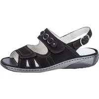 Waldläufer GARDA Riemchensandale, Sommerschuh, Sandalette, Keilabsatz, mit Druckknopf, G-Weite