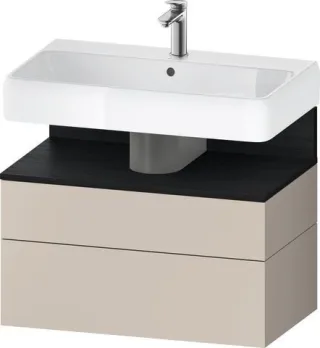 Duravit Qatego Waschtischunterbau wandhängend Taupe Matt 790x470x590 mm - QA4394016910000 QA4394016910000