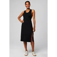 Fabletics Shirtkleid CLOUD JERSEY MIDI DRESS (1-tlg) mit Schlitzdetail