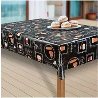 laro Tischdecke Wachstuch-Tischdecken Abwaschbar Kaffee Cappuccino Schwarz rechteckig