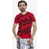 Cipo & Baxx T-Shirt T-Shirt mit großem Print auf der Front ein Highlight