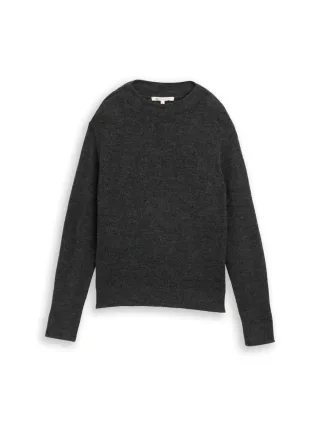 TOM TAILOR Denim - Cosy Strickpullover grau - Gr. - XS