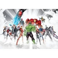 Komar Fototapete Avengers Unite - Größe 368 x 254 cm, glatt, bedruckt, (1 St), Kinderzimmer