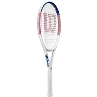 Wilson Tennisschläger Allure 105in/295g/Freizeit 2025 weiss/rosa/blau - besaitet
