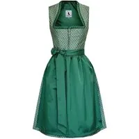 Alpenmärchen Dirndl Midi Dirndl Liane in grün - ALM1043