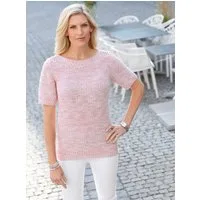 Sieh an! Strickpullover Pullover Kurzarm Struktur