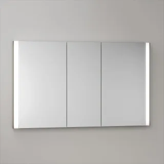 KEUCO Royal Atlas LED Spiegelschrank 120 x 71 x 11,5 cm mit 3 Türen, Unterputz 211201450108
