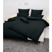 Janine Bettwäsche PIANO 0125 31, Seersucker 100% Baumwolle, uni, bügelfrei, Soft-Seersucker, 2 teilig, Markenreißverschluss, feinfädige Qualität, gekämmte Mako-Garne