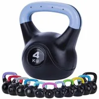 Body & Mind Kettlebell Body & Mind Kettlebell 2–20 kg – Profi Kettlebell mit Kunststoffmantel, (Profi Schwunghantel), Kraftraining Workout Gewicht (4 kg)