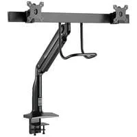 Gasliftarm Dual, Monitorhalterung schwarz