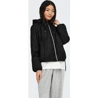 ONLY Steppjacke ONLMIKI HOOD QUILT JACKET CC OTW mit seitlichem Kordelzug am Saum
