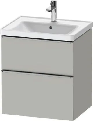 Duravit D-Neo Waschtischunterbau wandhängend Betongrau Matt 584x452x625 mm - DE4359070070000 DE4359070070000