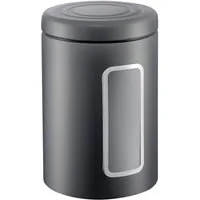 WESCO Vorratsdose Classic Line, Stahlblech, (1-tlg), Deckel mit Kunststoffring / Sichtfenster aus Acryl, 2 L