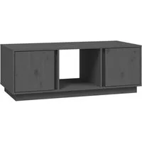 vidaXL Couchtisch Couchtisch Grau 110x50x40 cm Massivholz Kiefer (1-St)