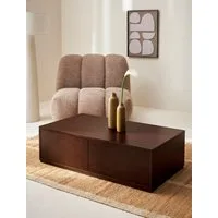 LeGer Home by Lena Gercke Couchtisch Lareen, Eschenfurnier, glatt lackiert, 2 Schubladen, Breite 110 cm