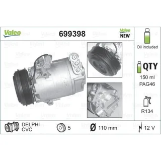 Valeo Klimakompressor Opel Astra Corsa 699398