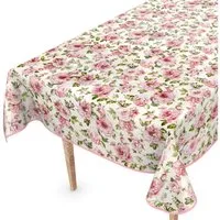 ANRO Tischdecke Wachstuchtischdecke Gartentischdecke Wachstischdecke (Einzelstück 1-tlg), Glatt 140x100cm wasserabweisend mit Saum