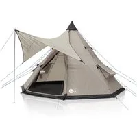 yourGEAR Tipi-Zelt yourGEAR Zelt Numana 400 Familienzelt 4-6 Mann Sonnensegel 5000 mm, Personen: 6