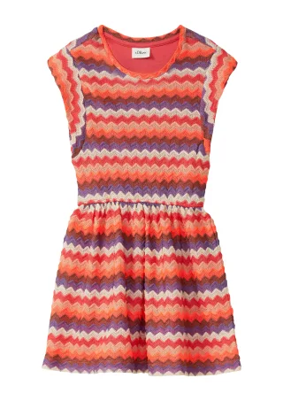 s.Oliver - Kleid orange/mehrfarbig - Gr. - 116