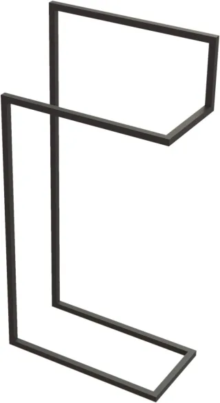 Neuesbad Schwarz DOUBLE HANGER Standmontage/Handtuch Gestell NB1DEADMN6221