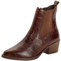 Tamaris TOUCH-IT aus Leder Blockabsatz 1-25706-45 Chelseaboots TOUCH-IT