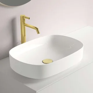 Ideal Standard Linda-X Aufsatzschale T440201 ohne Überlauf, ohne Hahnloch, 550 x 380 x 155 mm, weiß