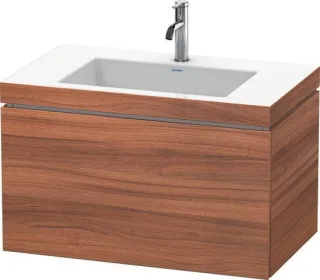 Duravit L-Cube c-bonded Set wandhängend Nussbaum Matt 800x480x500 mm - LC6917O7979 LC6917O7979