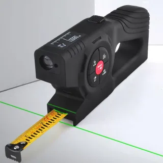 3 in 1 Digital Display Laser Tape Measure 50/70/100/120m Range 4.7m Tape OLED Screen High Precision Measurement Tool