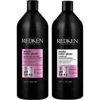 Redken Haarpflege-Set Redken Acidic Color Gloss Shampoo & Conditioner Set 1000 ml, 2-tlg., Shampoo - Conditioner, reichhaltig