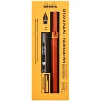 Rhodia Künstlerstift scRipt, Füllfederhalter, Federstärke M - Orange 9375C, Füllfederhalter