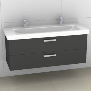 Artiqua 414 Waschtischunterschrank für Subway 2.0 7176D3 Anthrazit Glanz, 414-WU2L-V72-7065-51 414-WU2L-V72-7065-51