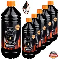 Flameup Petroleum Petroleum für Petroleumheizung Petroleumofen Petroleumlampe 1-24 Liter, 6 l