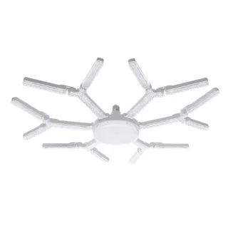 Elfeland 6-Leaf Foldable Crystal Snowflake LED Ceiling Light E27 Adjustable Shape AC 85~265V Ultra-Bright Wide-Angle Lig