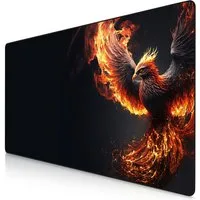 Titanwolf Gaming Mauspad XXXL Speed Mousepad 1200 x 600 x 3 mm, große Schreibtischauflage, rutschfest, abwaschbar, Geschwindigkeit & Präzision, JapanInk Painting