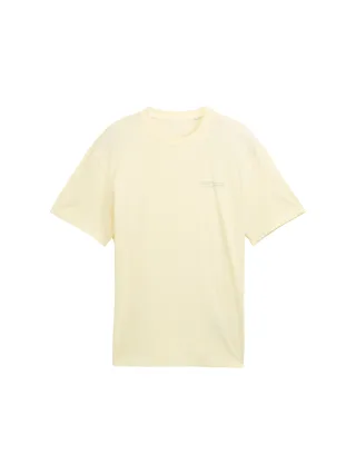 Denim Tom Tailor - Relaxed Fit T-Shirt light vanilla - Gr. - M