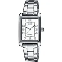 CASIO TIMELESS COLLECTION Quarzuhr LTP-1234PD-7BEG, Armbanduhr, Damenuhr, analog, Edelstahlarmband