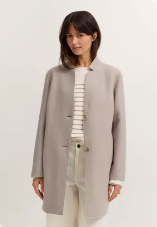 Bugatti Damen Wollmantel aus reiner italienischer Wolle