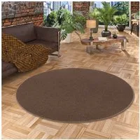 Snapstyle Veloursteppich Feinschlingen Velour Teppich Strong Rund, Rund, Höhe: 5 mm