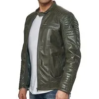 Tazzio Lederjacke 19709 Herren Echtleder Leder Jacke im Biker-Look