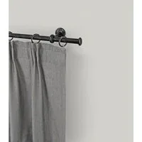 GARESA Gardinenstange ESPERANCA, Ø 16 mm, 1-läufig, Wunschmaßlänge, verschraubt, Metall, rustikale Vorhanggarnitur, verlängerbar, Eisen, Endkappe, mit Ringe