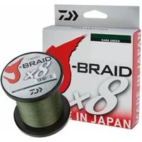 Daiwa Angelschnur, 150 m Länge, Daiwa J-Braid X8 0.22mm-150m Dunkelgrün Geflochtene Schnur