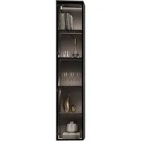 MOEBLINE Hängevitrine Vitrinenschrank FIVO 03 Schwarz