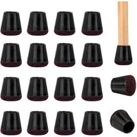 BlingBin Filzgleiter 40 Stück Stuhlbeinkappen mit Filz, Silikon-Bodenschoner für Stühle, (1er Set, 40 St), Stuhlbeinschoner für Stühle, Bodenschutz für Parkett und Fliesen