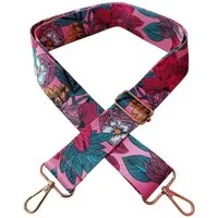 Ware aus aller Welt Schulterriemen Schultergurt für Taschen 3.8 cm breiter Taschengurt (bunt, 1-St., für Handtaschen, Umhängetaschen, Rucksäcke, Sporttaschen) Länge verstellbarer Gurt 75cm-135cm. Karabinerhaken zur Befestigung