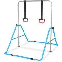 FIVMEN Turnreck Gymnastikstange Kinder Faltbarer, Reckstange Indoor höhenverstellbar, (Stabile Stahlkonstruktion, Erweiterbare Junior-Heimausrüstung Stangen für das Kinderheimtraining)