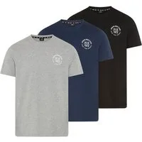 H.I.S T-Shirt (Packung, 3-tlg., 3er-Pack) schmal geschnitten, bedrucktes Design, aus 100% Baumwolle