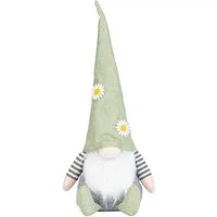 Mel-O-Design Wichtel Frühling Sommer Zwerg Gnom mit Blumenmütze (Frühlingsdeko, Sommerdeko Herbstdeko Wichtel), mit süßer Knubbelnase und niedlichem Bart